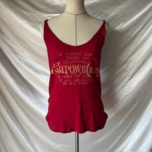 Gap Vintage red grunge tank top